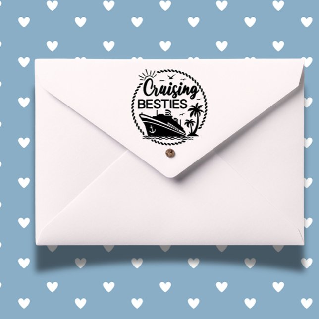 Thema Kreuzfahrtschiffe Permastempel (Celebrate friendship with the Cruising Besties self-inking stamp )