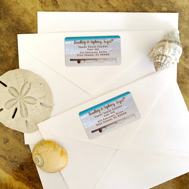 Thema Meeresküste Großes Adresseezeichen Adressaufkleber (Von Creator hochgeladen)