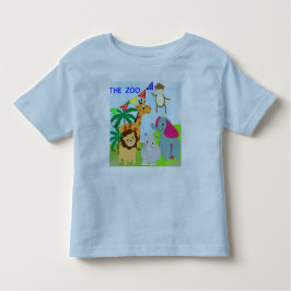 Thema niedliche Zootiere Kleinkind T-shirt