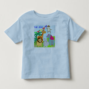 Thema niedliche Zootiere Kleinkind T-shirt