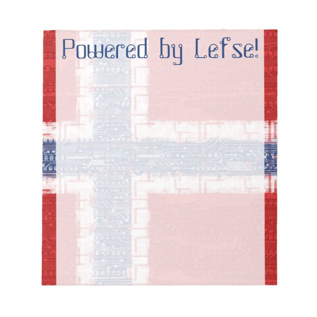 Thema "Norwegische Hauptplatine" Notizblock (Vorderseite)