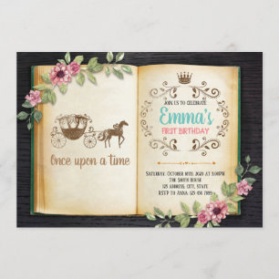 Thema-Party Einladung des alten Buches