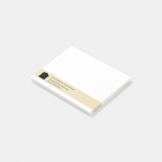 Thema Real Anwesen Services Post-it Klebezettel (angewinkelt)