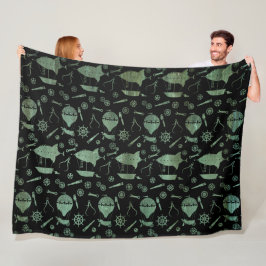 Thema "Verdigris Bronze Steampunk Airships" Fleecedecke