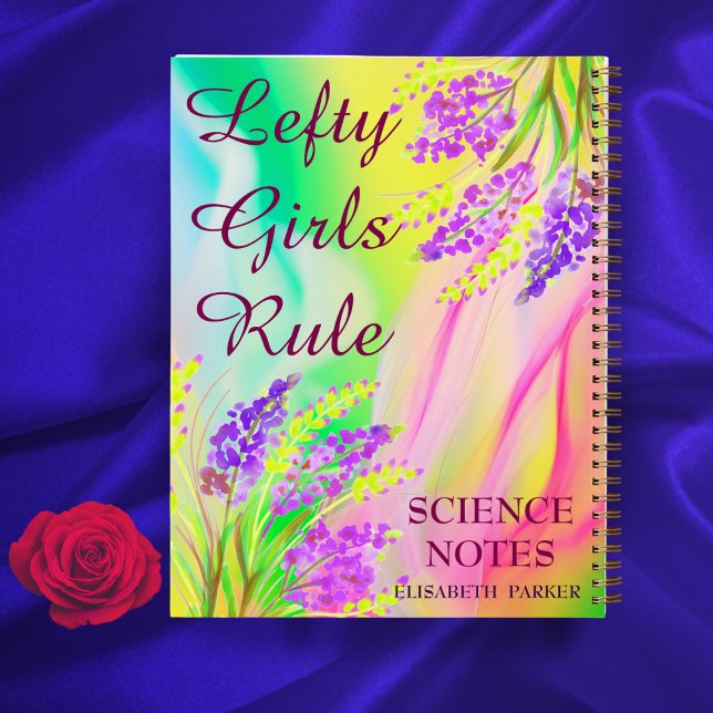 Thema Verlassen Farbige Abstrakte Blumenbezeichnun Notizbuch (Von Creator hochgeladen)