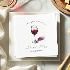 Thema Wein Brautparty Serviette