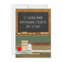 Thematisches Brautparty für Schullehrer