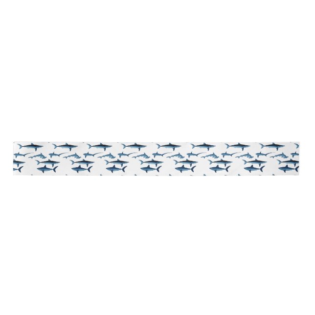 Theme Blue Decoupage Tissue Satinband (Vorderseite)