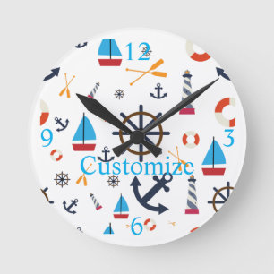 Theme Thunder_Cove Runde Wanduhr