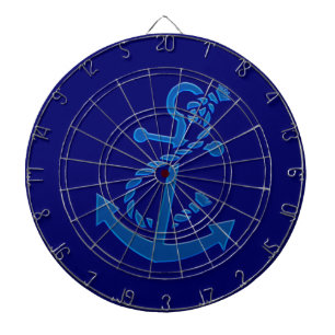 Themed Marine Anchor Nautical Marine des Blue Ship Dartscheibe
