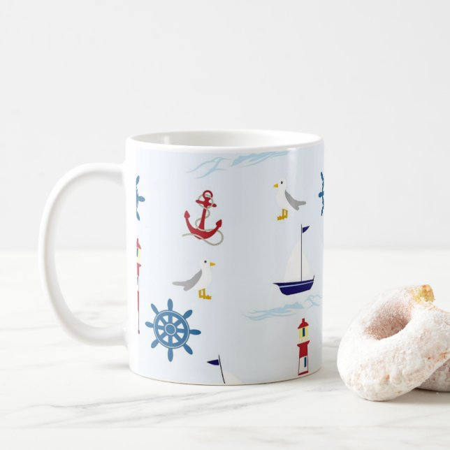 Themed nautischTasse Tasse (Mit Donut)