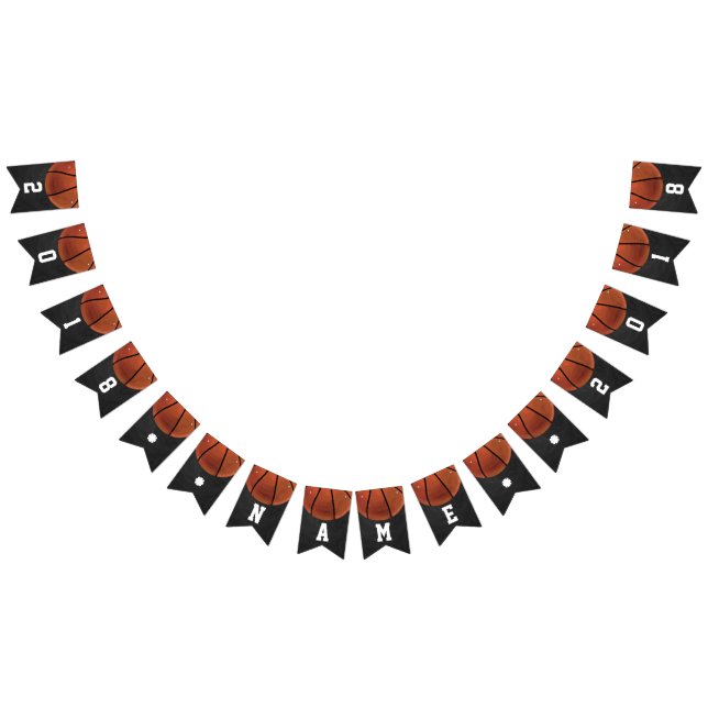 Themed Party-Flagge des Basketball-04of12 Wimpelkette (Alle)