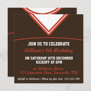 Themed Party Fußball-Jerseys laden Schablone, LAX Einladung