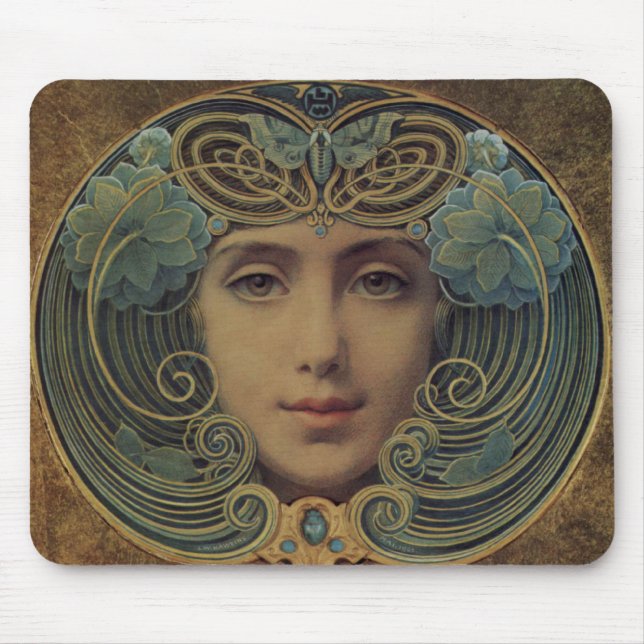 Themen auf goldenem Grund Mousepad (Vorne)