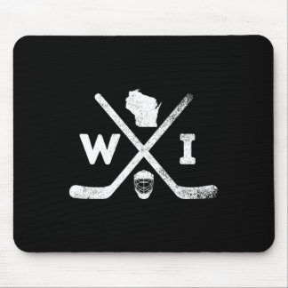 Themen-Team State Of Wisconsin Hockey Mousepad