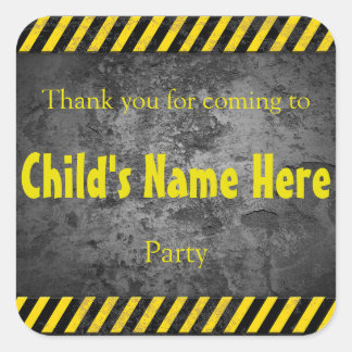 Themenabteilung Bauwesen Quadratischer Aufkleber