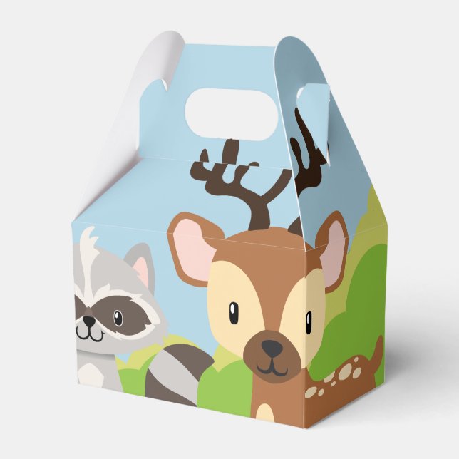 Themenabteilung "Tiere aus Holz" Box "Gefallen" Geschenkschachtel (Vorderseite)