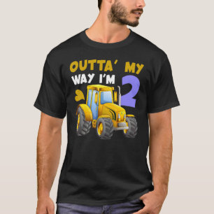 Themenbauernhof 2. Geburtstag 2 Jahr alter Traktor T-Shirt