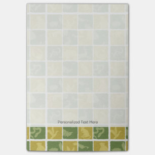 themenorientiertes Muster des Zoos Post-it Klebezettel