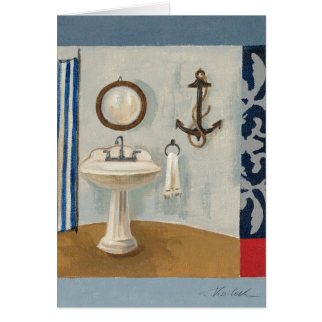 Themenorientiertes nautischbadezimmer (Vorne)