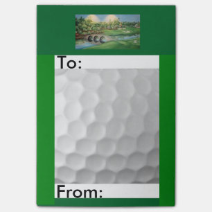 Themenorientiertes Post-It notes/4x6 des Golfs Klebezettel