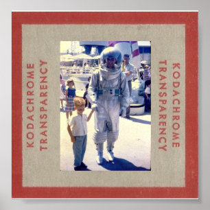 Themenpark Astronauten der 50er Jahre Poster