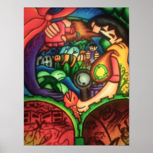 Themenposter zur Erhaltung des Ökosystems Poster