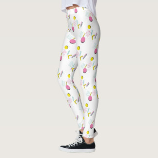 Themes Farbiges Retro-Memphis-Muster der 90er Jahr Leggings