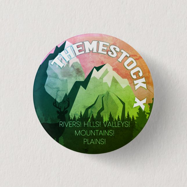 Themestock X Green Variation Button (Vorderseite)