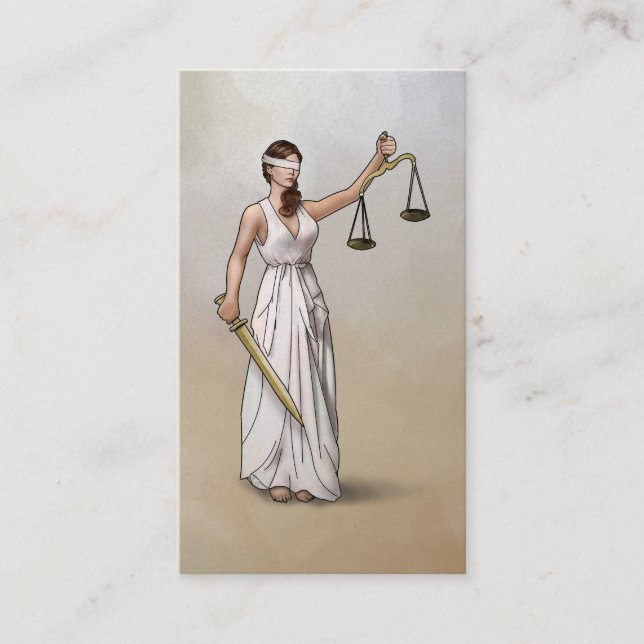 Themis - Dame Justice Visitenkarte (Vorderseite)