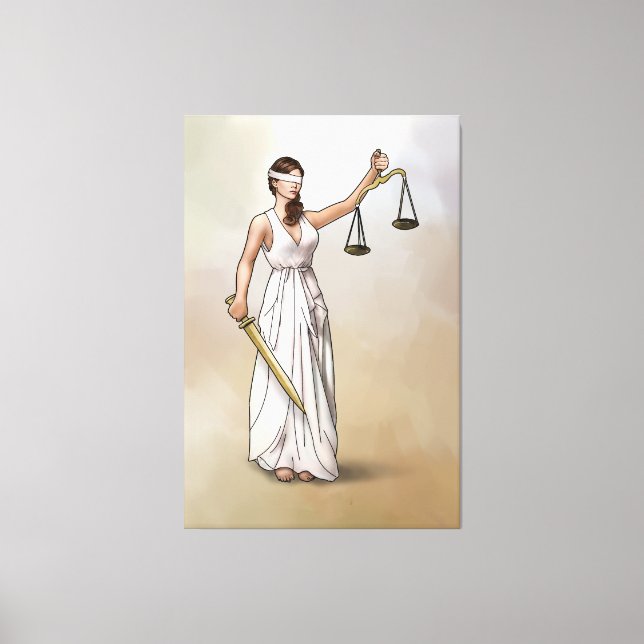 Themis - Lady Justice Leinwanddruck (Vorderseite)