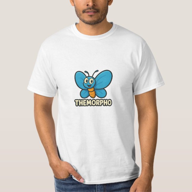 THEMORPHO – Lustiger Schmetterling T-Shirt (Vorderseite)