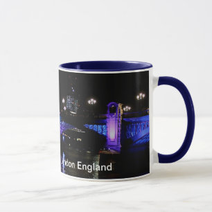 Themse at Night, London England Tasse