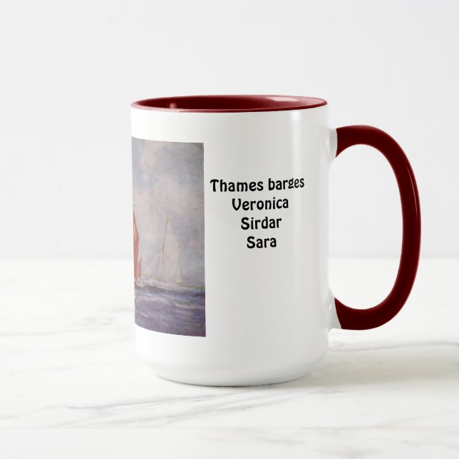 Themse barges Veronica Sirdar Sara Tasse (Rechts)