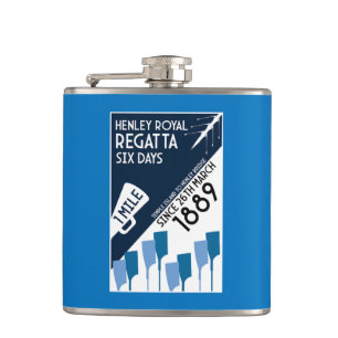 Themse Regatta - Vintage Retro Style Rowing Flachmann