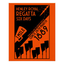 Themse Regatta - Vintage Retro Style Rowing