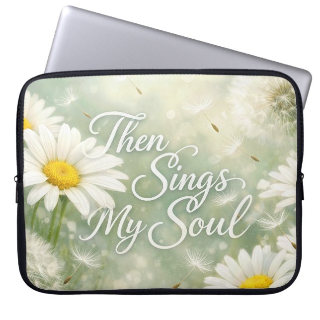 Then Sings My Soul Dandelions and Daisies Laptopschutzhülle (Vorderseite)