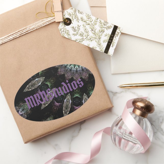 Theo-Sternaufkleber Ovaler Aufkleber (Schenken)