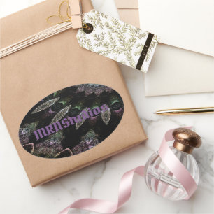 Theo-Sternaufkleber Ovaler Aufkleber