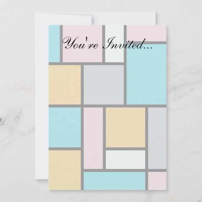 Theo Van Doesburg - Komposition 17 - Mondrian Art Einladung (Vorderseite)