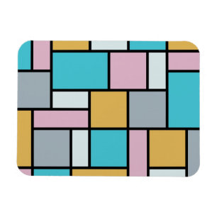Theo Van Doesburg - Komposition 17 - Mondrian Art Magnet