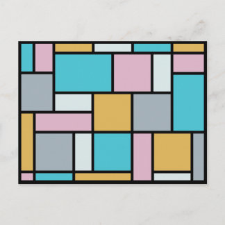 Theo Van Doesburg - Komposition 17 - Mondrian-Kuns Postkarte