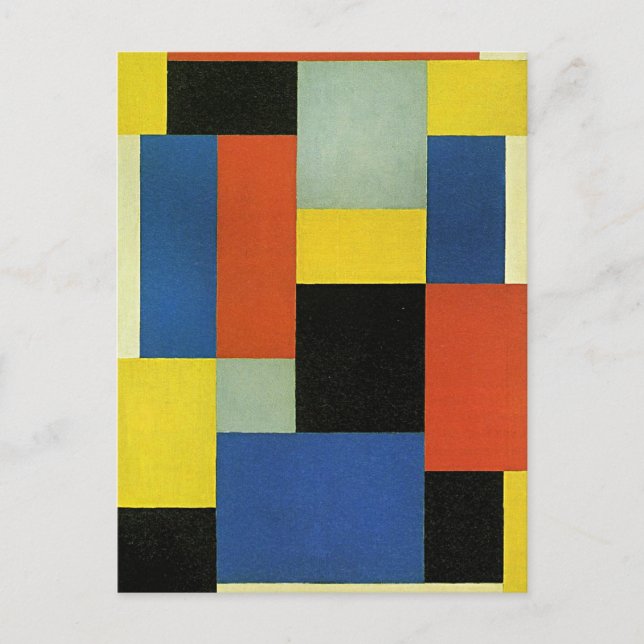 Theo van Doesburg, Komposition XX,  Postkarte (Vorderseite)