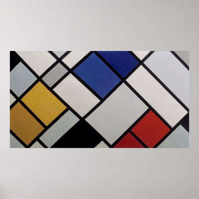 Theo van Doesburg Kontrakomposition XVI Poster (Vorne)