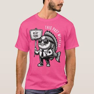 Theo Von Podcast no Catfish Funny Funny Fish Desig T-Shirt