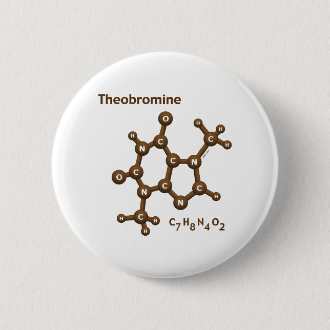 Theobromin Button (Vorderseite)