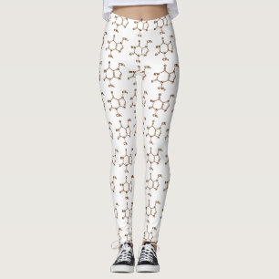 Theobrominmolekulare chemische Formel Leggings