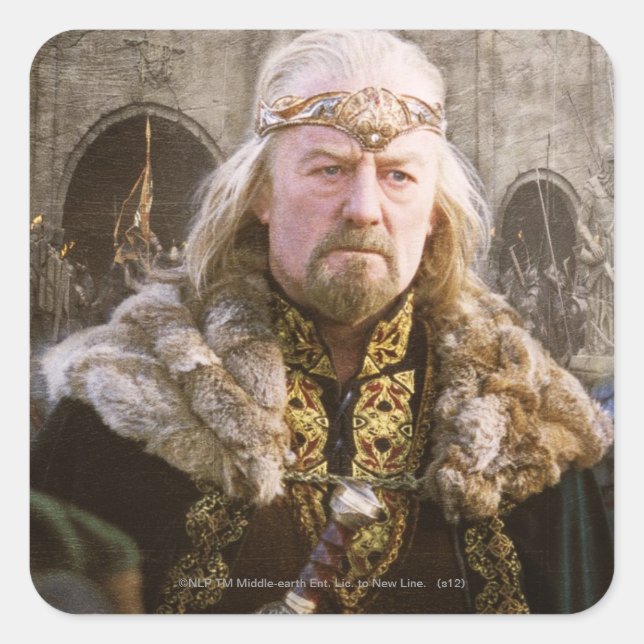 Theoden Quadratischer Aufkleber (Vorderseite)