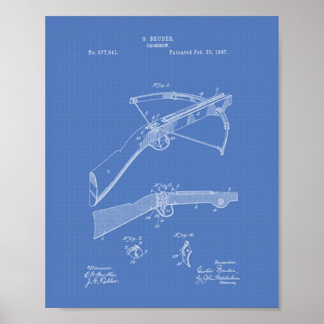 Theodolite 1897 Patent Art Blueprint Poster (Vorne)