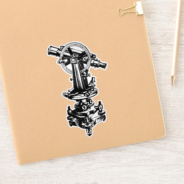 Theodolite Aufkleber (Notizbuch)
